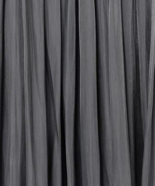 ANY L 【ウエストゴム】シャイニーギャザースカート チャコール