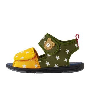MIKI HOUSE HOT BISCUITS 【14-19cm】 ジャージ素材サンダル マルチカラー