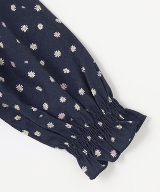 組曲 KIDS 【110-140cm】モノトーン花柄 ワンピース ネイビー系5
