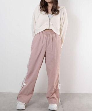 WEGO ダブルリボン厚底ダッドスニーカー ホワイト