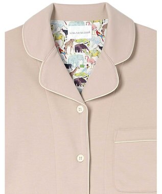 une nana cool 【綿混】ハイゲージダブルエアー 長袖開襟パジャマ MADE WITH LIBERTY FABRIC