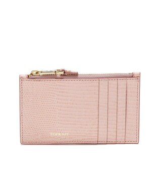 TOPKAPI 【TOPKAPI】イタリアンレザー リザード型押し フラグメントケース LUCIA ルチア ピンクグレー