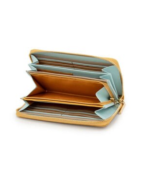 LANVIN en Bleu リュクサンブールカラー ラウンド長財布 マスタード