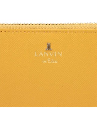 LANVIN en Bleu リュクサンブールカラー ラウンド長財布 マスタード