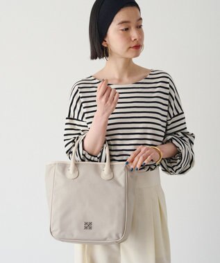 russet コーデュラナイロンスクエアトートバッグ(CE-1750) L.Greige