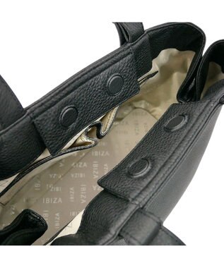 IBIZA アセアーダ　牛革　ハンドバッグ(M) 黒