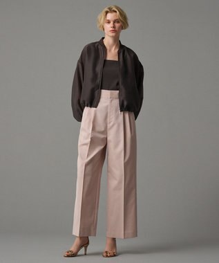 uncrave 【撥水・花粉防止・洗濯機洗い可】クリアツイル ワイドパンツ（uncrave STANDARD） ピンク