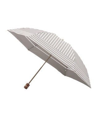 MOONBAT GRACY(グレイシー) 晴雨兼用日傘 折りたたみ傘 T/C Shirts stripe ブラウン