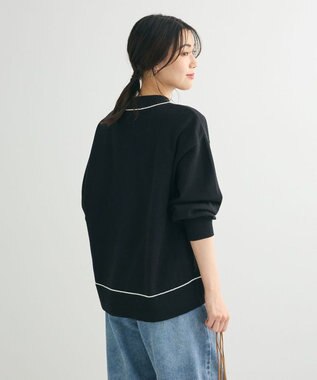 Green Parks もちやわモックネックニットプルオーバー Black