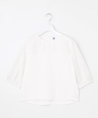 J.PRESS LADIES 【洗える】スムースジャージー 刺繍 カットソー ホワイト系