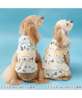 PET PARADISE リサとガスパール エコメイド シトラス タンクトップ 中型犬 大型犬 ホワイト×ブルー