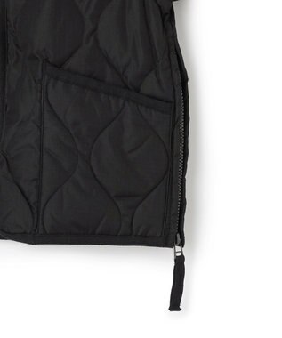 UNFILO 【120-150cm】TAION ミリタリーZIP Vネック ダウンジャケット(UNISEX) ブラック