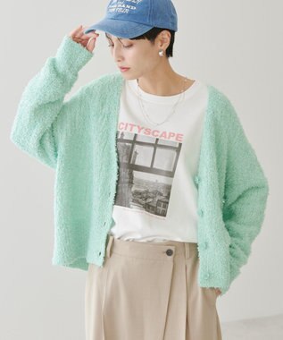 AMERICAN HOLIC テープヤーンカーディガン Mint
