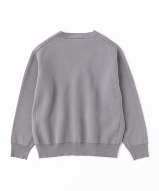 UNFILO MENS 【男女兼用/新色追加】スウェットライク ニットカーディガン [24年秋冬商品] グレー