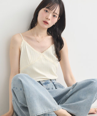 earth music&ecology アイレットレースキャミ