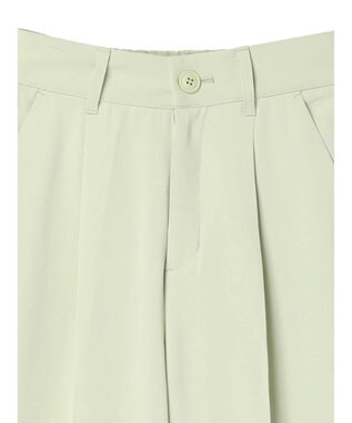 earth music&ecology タックストレートパンツ Light Green