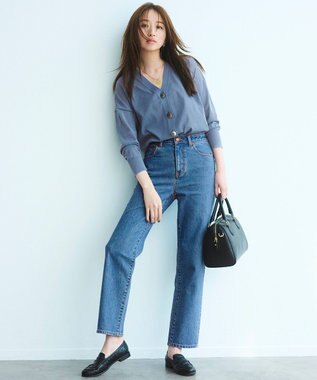 23区 キルティング ローファー ブラック系