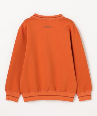 J.PRESS KIDS 【100-130cm】ダンボール ロゴエンブロイダリー トレーナー オレンジ系