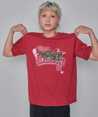 WEGO 【ユニセックス着用ITEM】パターンアップリケグラフィックT（SS） ワイン