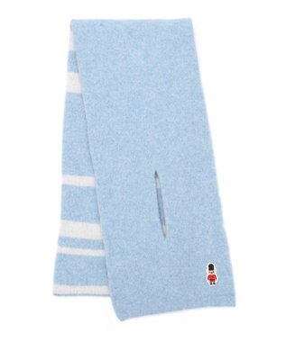 MOONBAT MACKINTOSH PHILOSOPHY 【日本製】バッキンガムベア付きウール100%縮絨プチマフラー