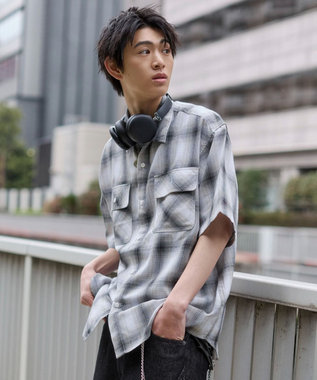 WEGO オンブレチェックシャツ（SS）