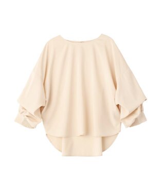YECCA VECCA 2wayボリューム袖ブラウス Pink Beige