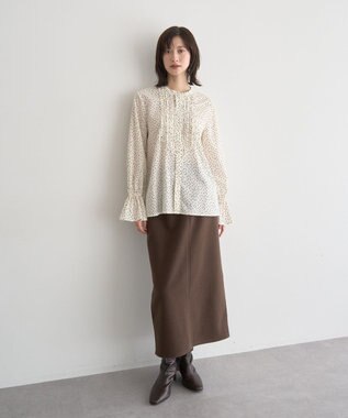 YECCA VECCA フリルデザインブラウス Off White