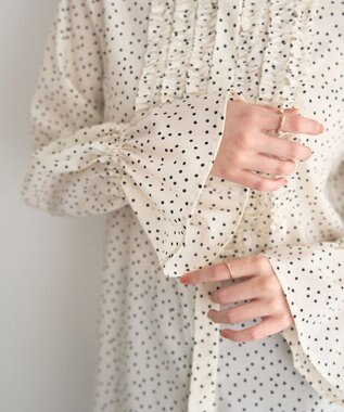 YECCA VECCA フリルデザインブラウス Off White