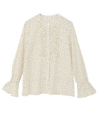 YECCA VECCA フリルデザインブラウス Off White