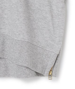 UNFILO ライトウェイト サイドZIPスウェット トップグレー