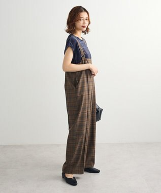 Green Parks ベロアロゴフレンチスリーブチュニック Navy