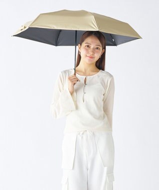 MOONBAT 【遮光100％/超軽量】マジで軽い傘 晴雨兼用折りたたみ日傘 マジカルテックプロテクション 5Flat50 ベージュ