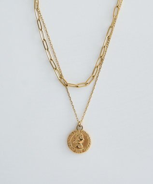 earth music&ecology 【ステンレス】2SETコインネックレス