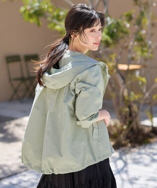 ANY 【撥水/UVカット/手洗い可】ラク映え撥水マウンパ ライトグリーン