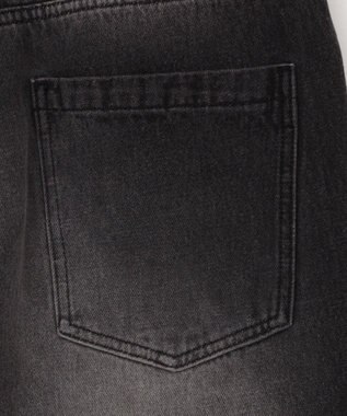 WEGO 【S～Lサイズ展開/ウエスト調整可】パラシュートデニムパンツ デニムブラックソノタ