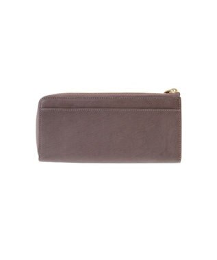 genten フレスコ　Ｌファスナー長財布 ローズグレー