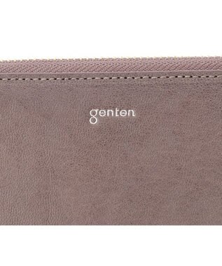 genten フレスコ　Ｌファスナー長財布 ローズグレー