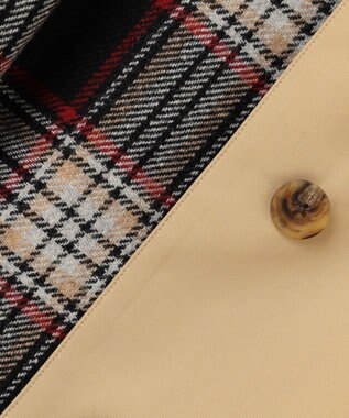 J.PRESS LADIES L コンパクトギャバ ステンカラーコート ベージュ系