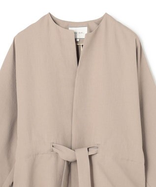 BEIGE， PORDIC / ドロスト付きノーカラージャケット Taupe