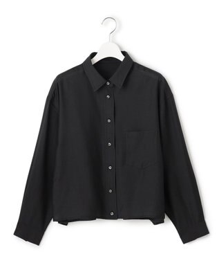 J.PRESS YORK STREET 【WOMEN】シアーショート ブラウス ブラック系