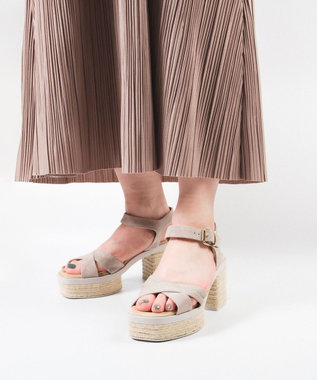 gaimo 【GAIMO/ガイモ】クロスストラップ プラットフォームサンダル/MANU