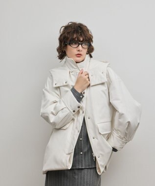 GRACE CONTINENTAL パディングマルチwayコート ホワイト