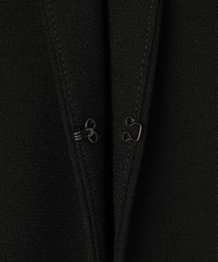 組曲 NOIR 【ストレッチ/オールシーズン対応】ペプラムミニグログラン ジャケット＋ワンピース ブラック系