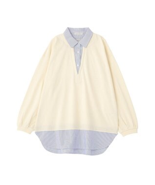 Green Parks 衿レイヤードッキングチュニック Off White