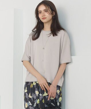  【SLOW/一部店舗限定】ライトダンボール ドルマンスリーブ カットソー