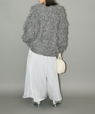 Green Parks フリンジニットカーディガン Gray