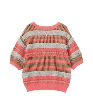CRAFT STANDARD BOUTIQUE マルチカラーファンシーニットプルオーバー Pink