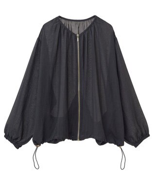 Green Parks イージーケアシアーボイルシャツブルゾン Black