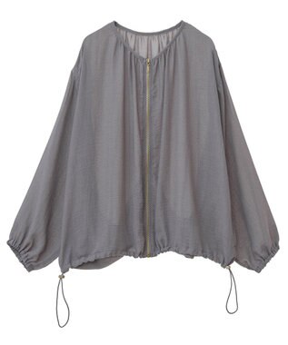 Green Parks イージーケアシアーボイルシャツブルゾン Gray