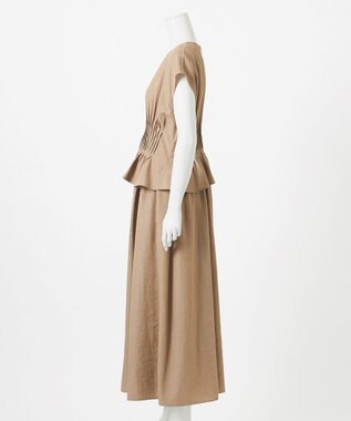 23区 【GOLD LABEL】ナチュラルシャンブレー ワンピース ベージュ系